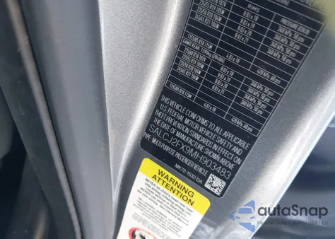 2021 Land Rover Discovery Sport S z USA, uszkodzony, nr VIN SALCJ2FX9MH903483